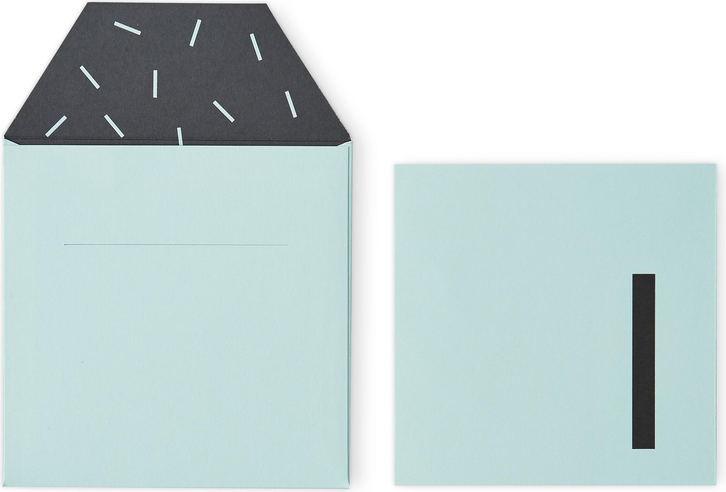 Kartka urodzinowa dla dzieci Design Letters miętowa 1 rok