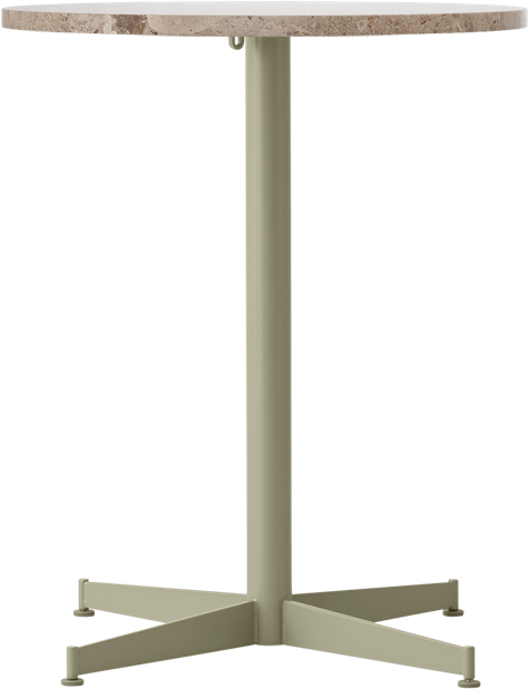 Stół z oliwkową podstawą Nook Star Base Kunis Breccia 60 cm