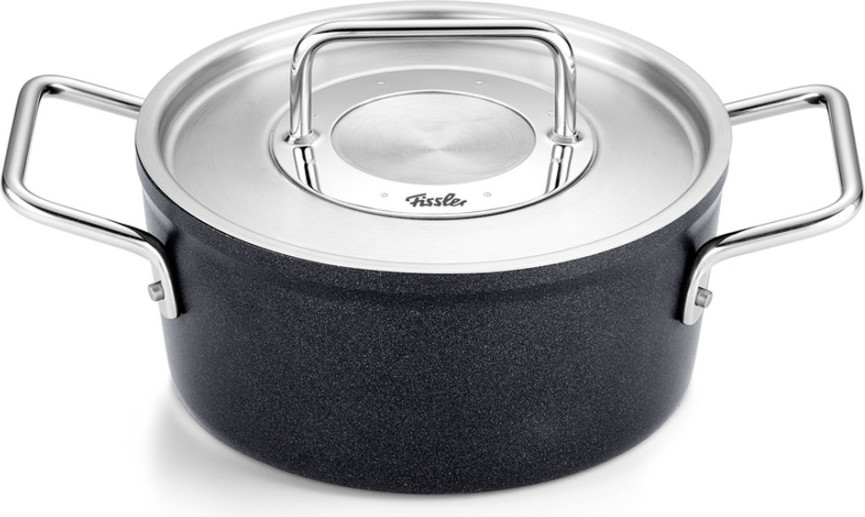 Garnek Adamant wysoki 18 cm z metalową pokrywą