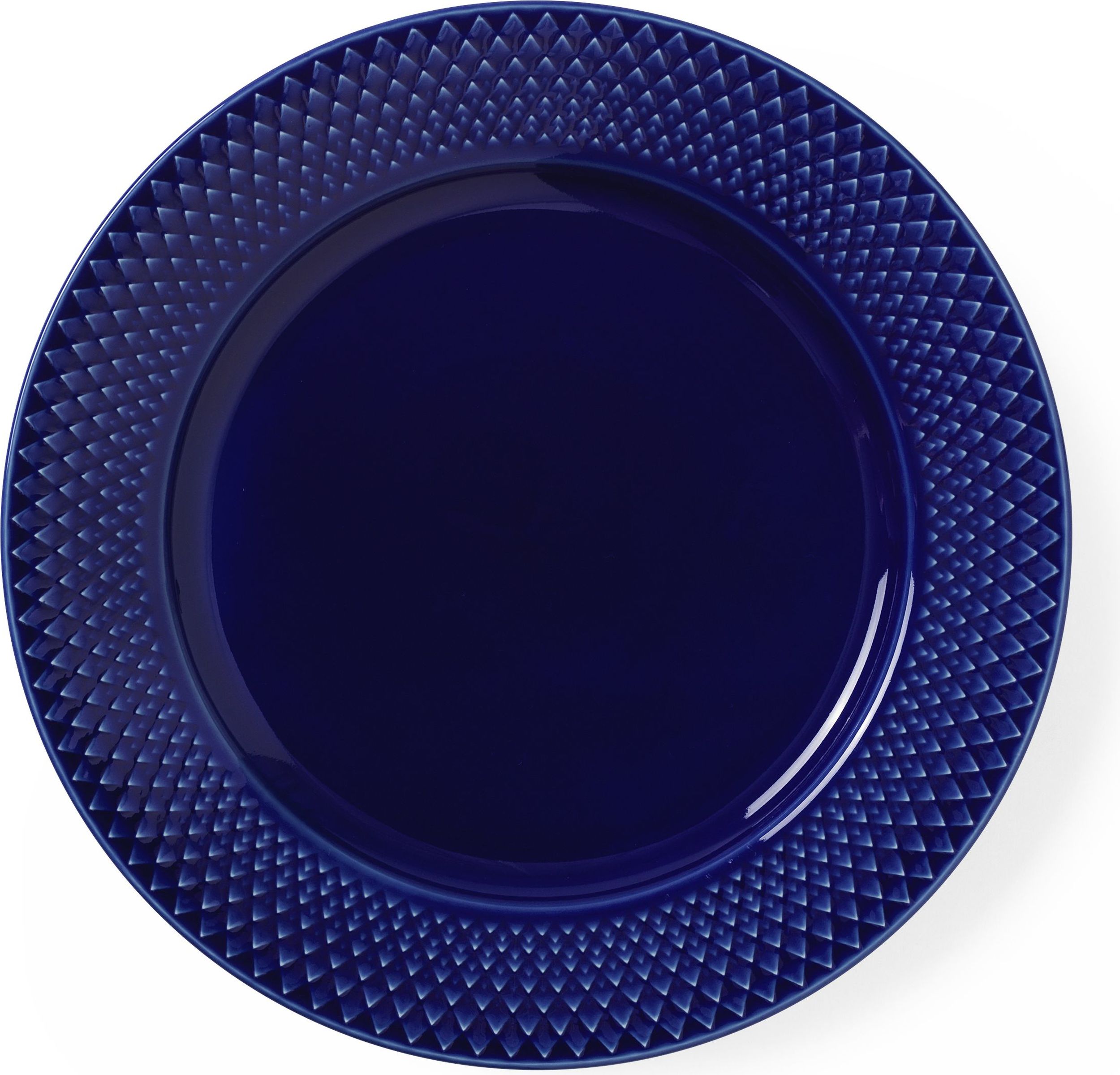Talerz śniadaniowy Rhombe 23 cm granatowy