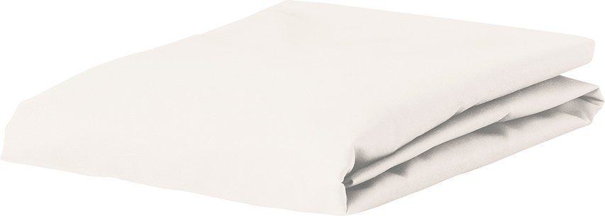 Prześcieradło z gumką Premium Percale 180 x 200 cm kremowe