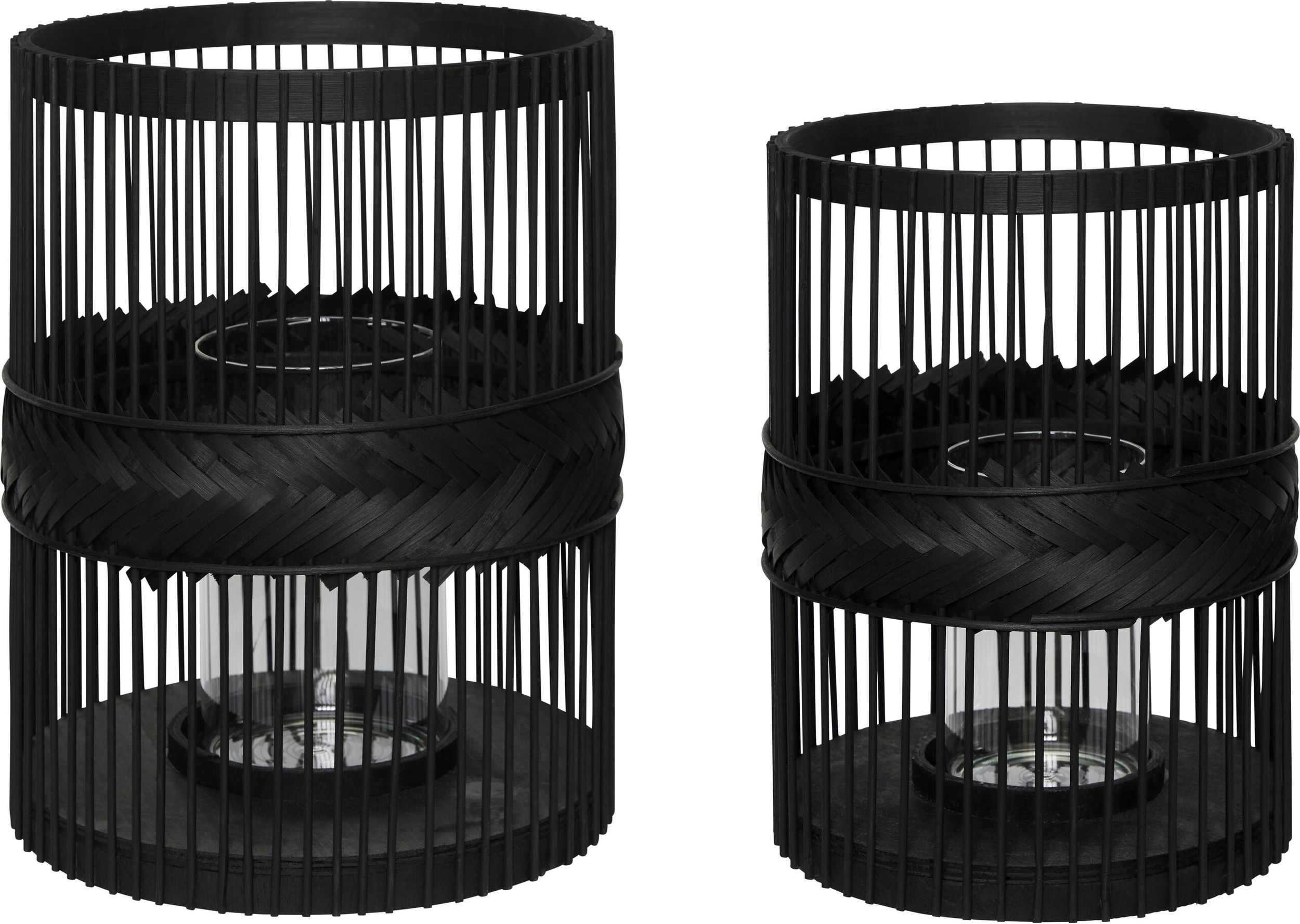 Latarnie Hexa czarne 2 szt.