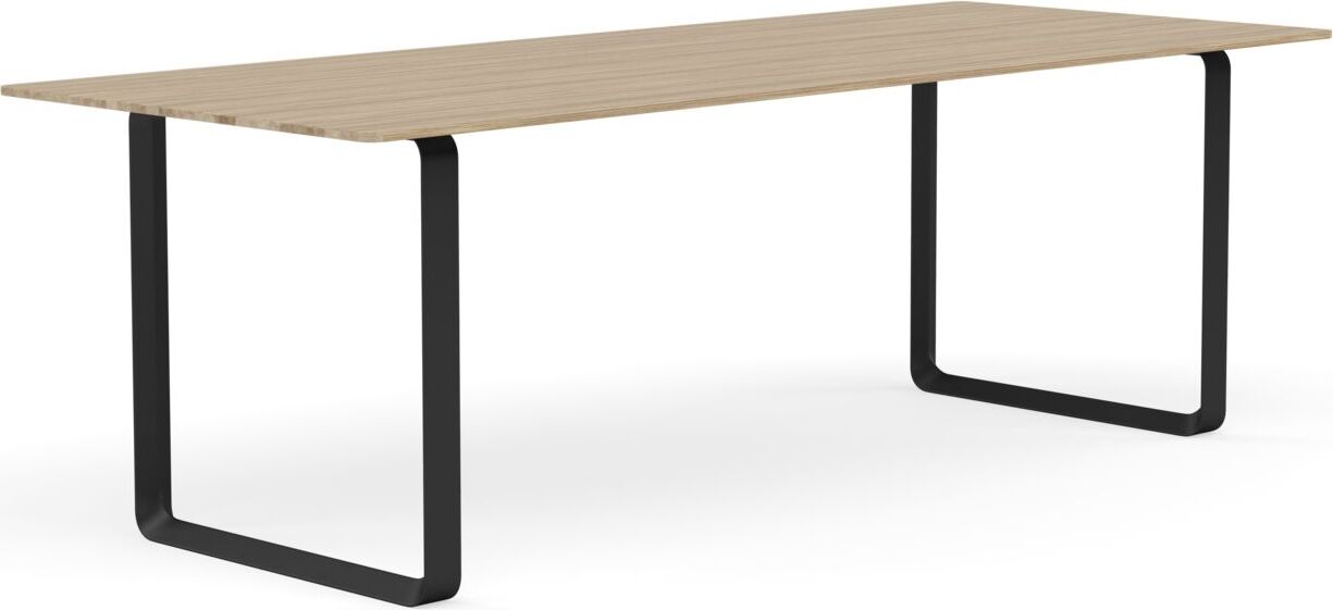 Stół Muuto 225 x 90 cm ciemny dąb nogi czarne