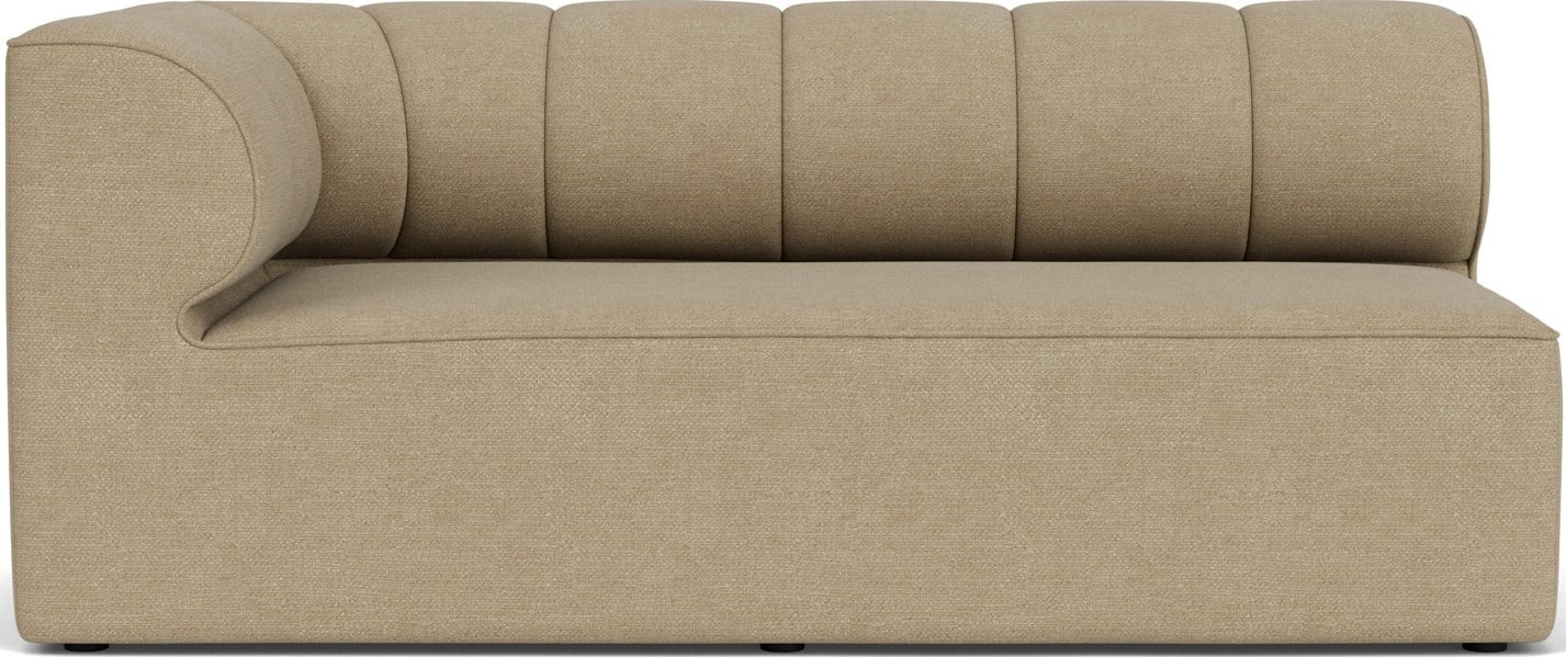 Narożnik lewostronny sofy modułowej Eave Seamline Bouclé 86 x 172 cm beżowy