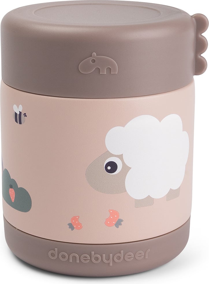 Termos obiadowy Tiny Farm 300 ml różowy
