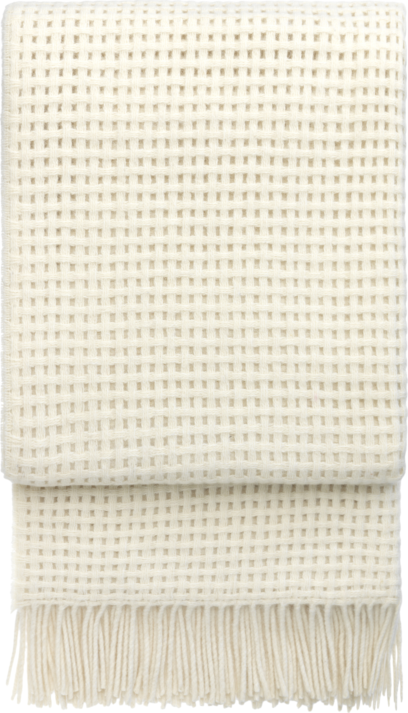 Koc Basket 130 x 200 cm złamana biel