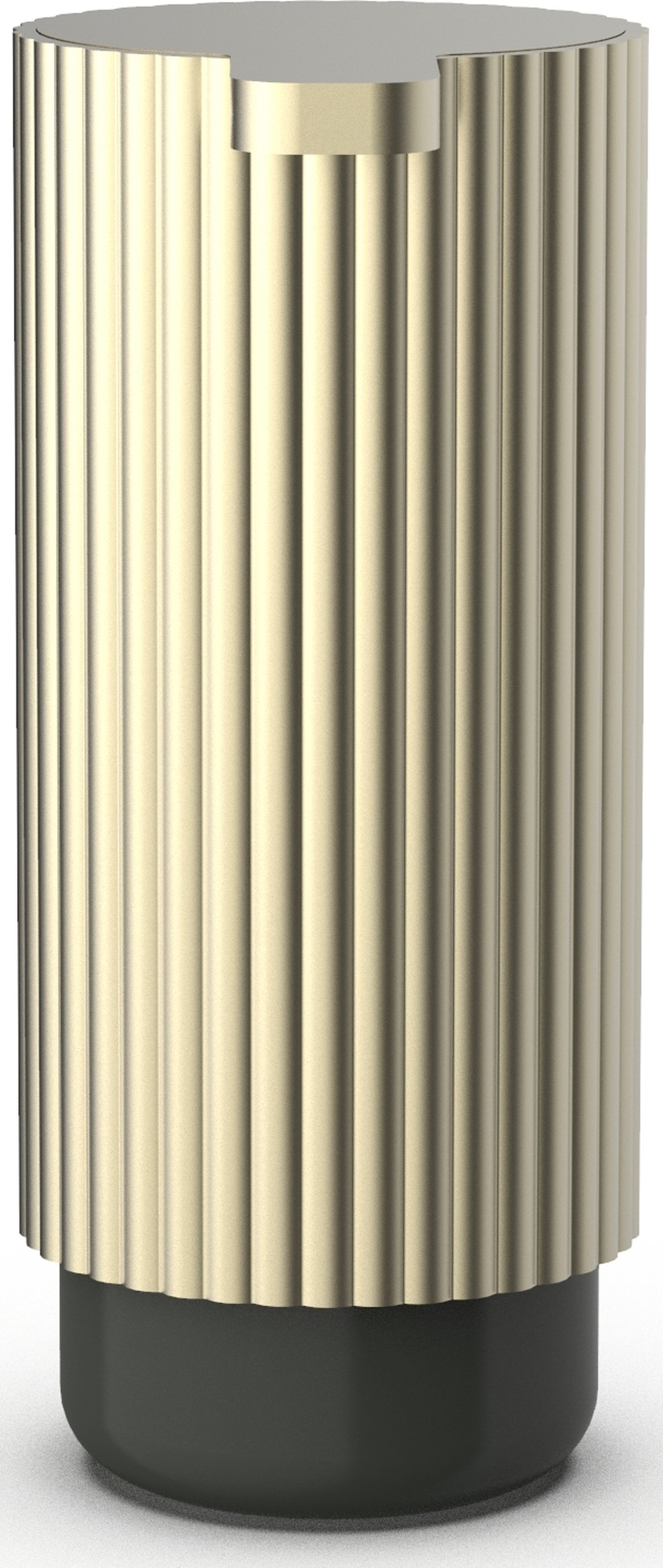 Dozownik do mydła Of Line złoty z czarną podstawą