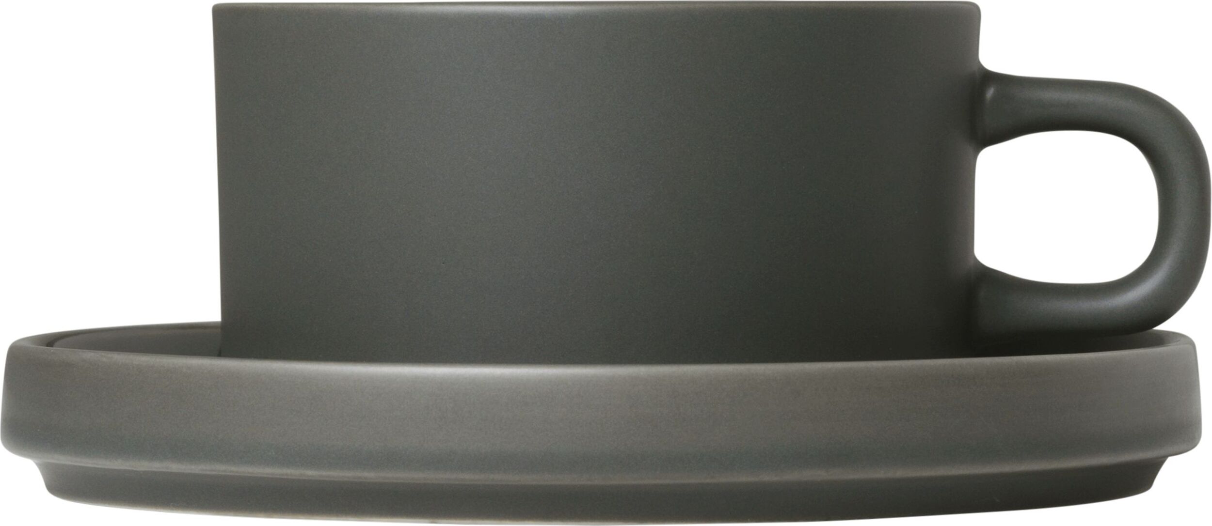 Filiżanka Pilar 200 ml agave green z podstawką 2 szt.