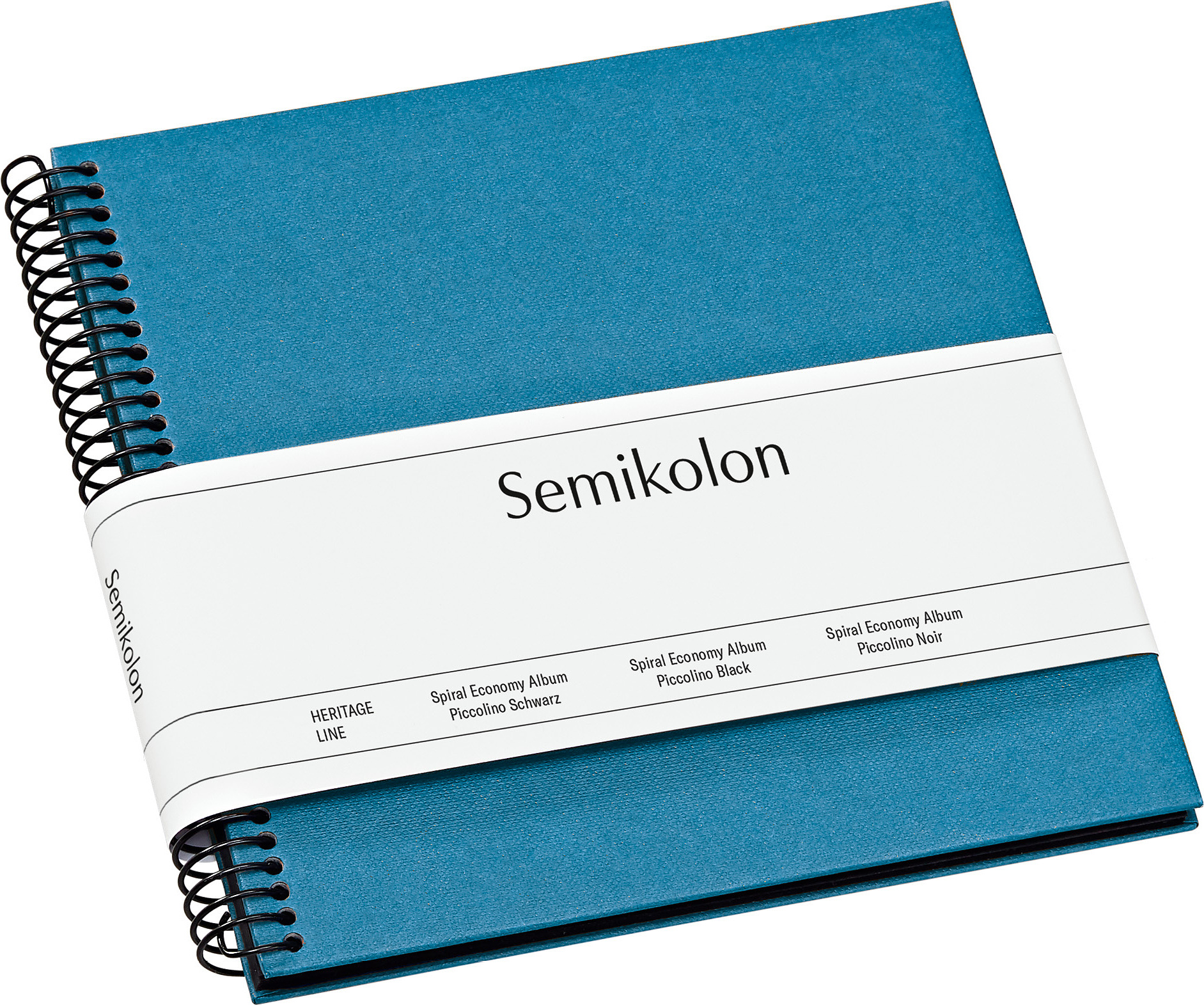 Album na zdjęcia Uni Economy mały niebieski z czarnymi kartami