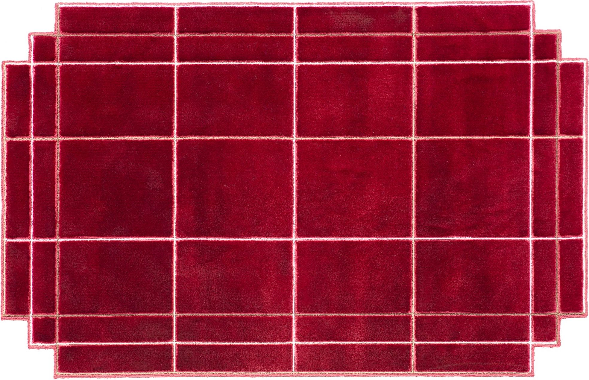 Dywan Volentieri Finestra ciemnoczerwony 200 x 340 cm