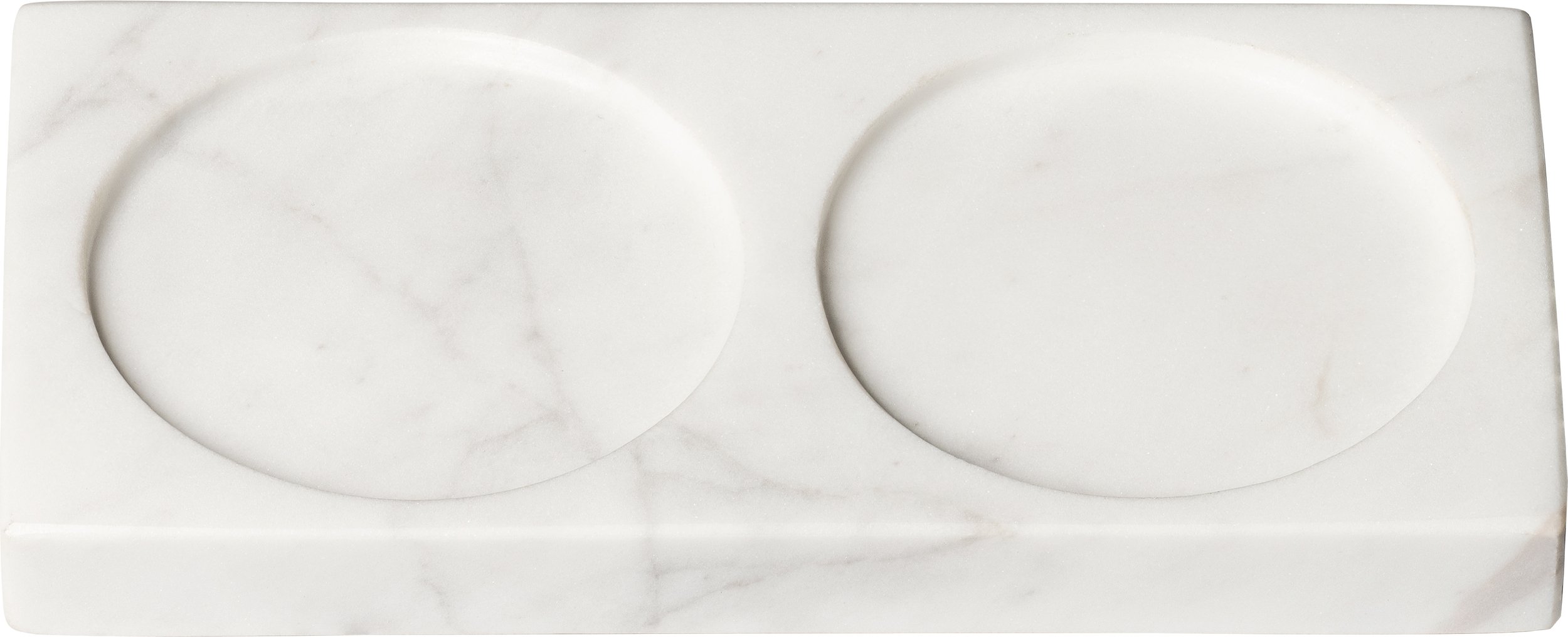 Podstawka pod młynki Tabletopper 15 cm biała marmurowa