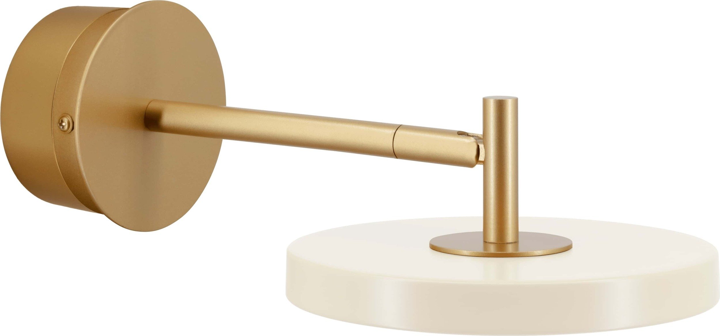 Kinkiet Asteria 25 cm perłowa biel z zawieszeniem ściennym