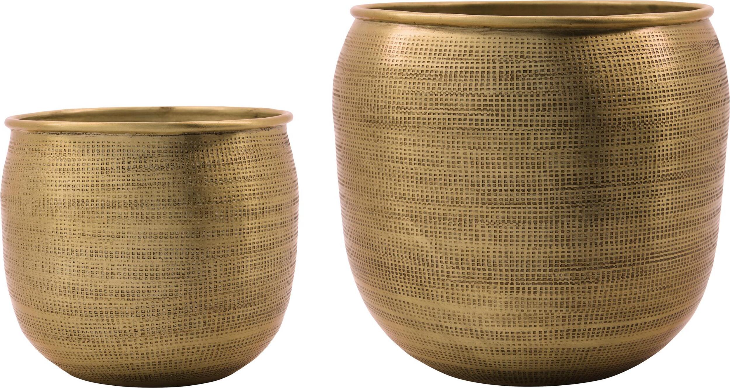 Osłonki na doniczki Spot złote 2 szt.