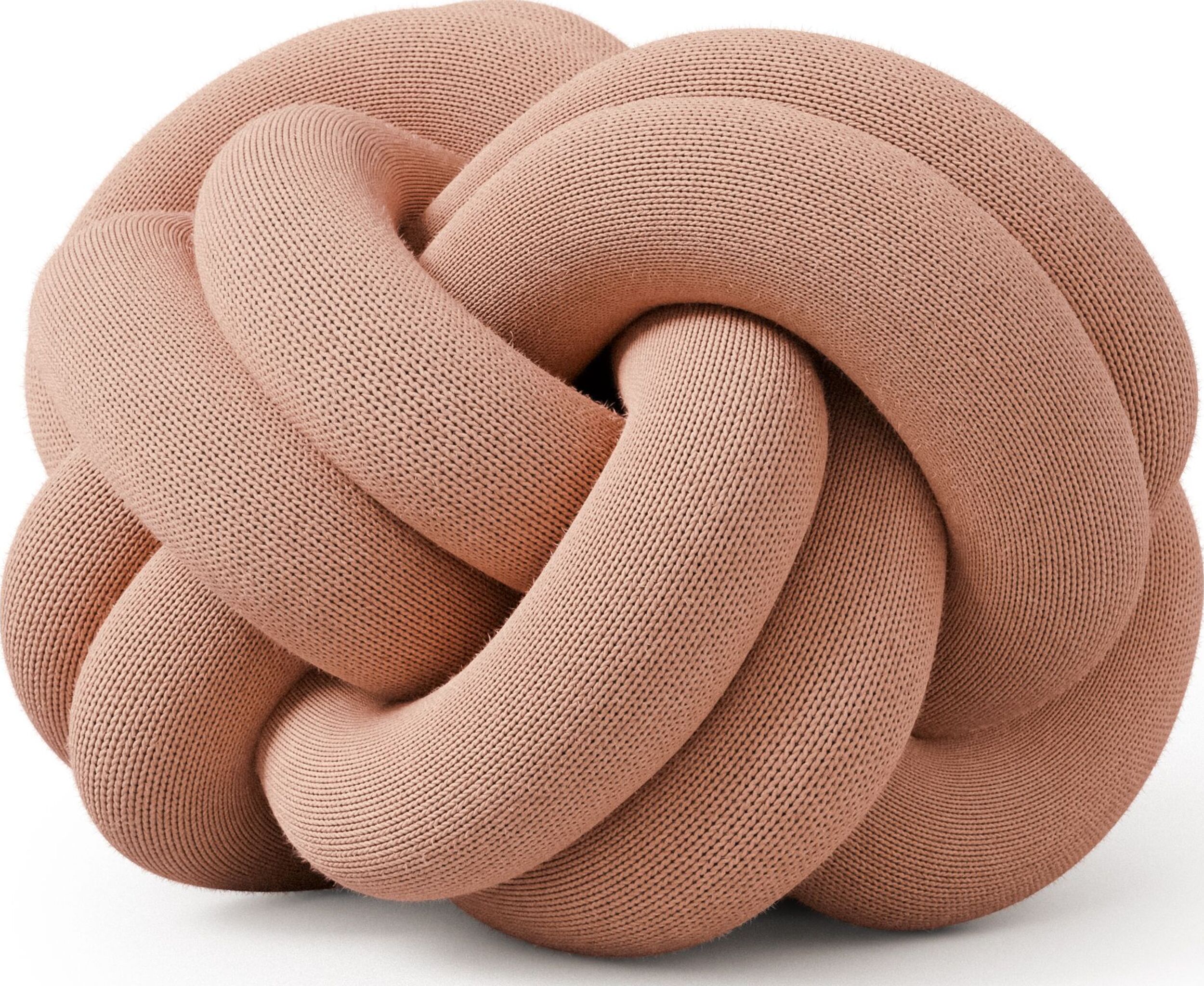 Poduszka dekoracyjna Knot pudrowy róż