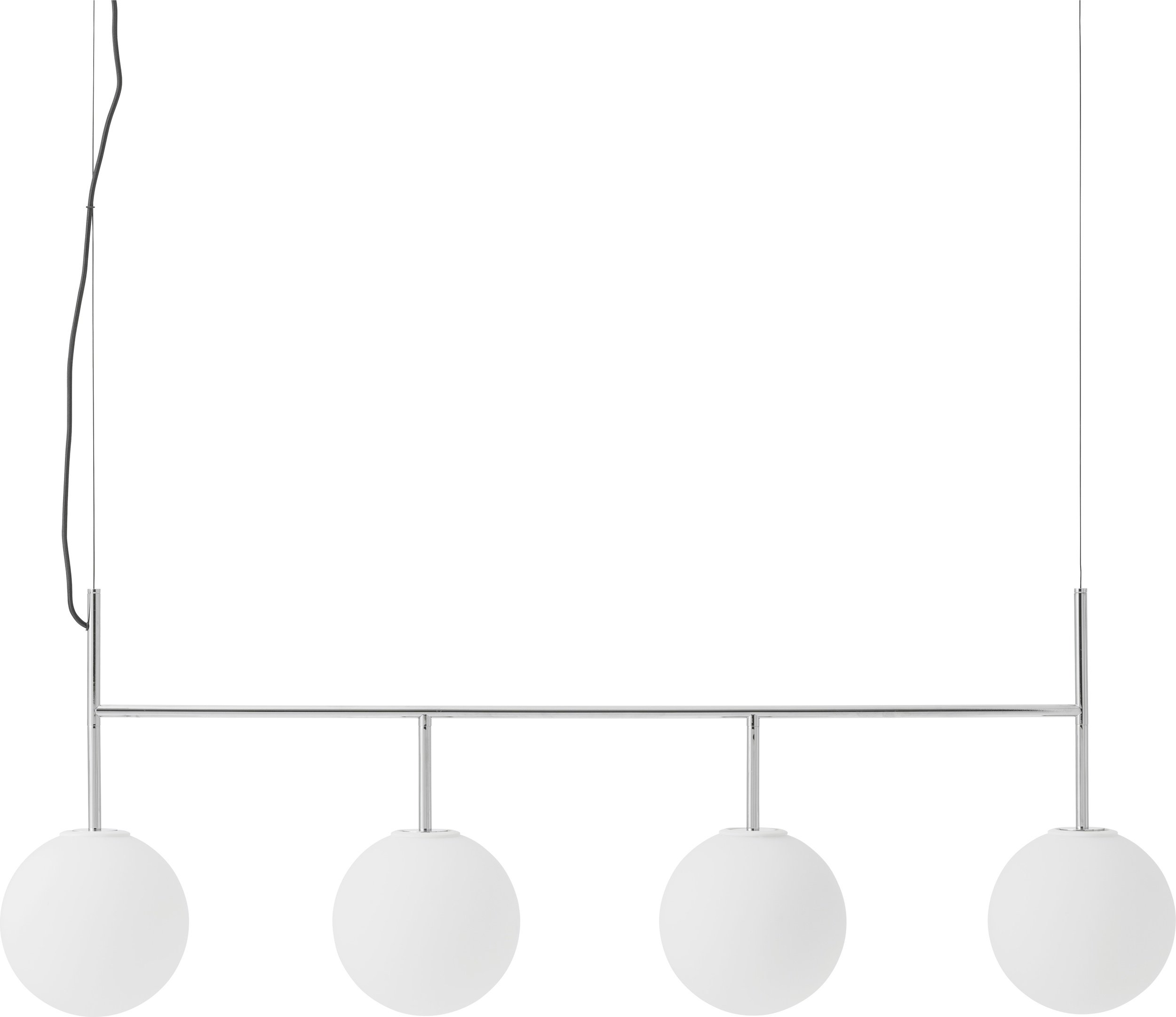 Lampa wisząca TR poczwórna stal polerowana