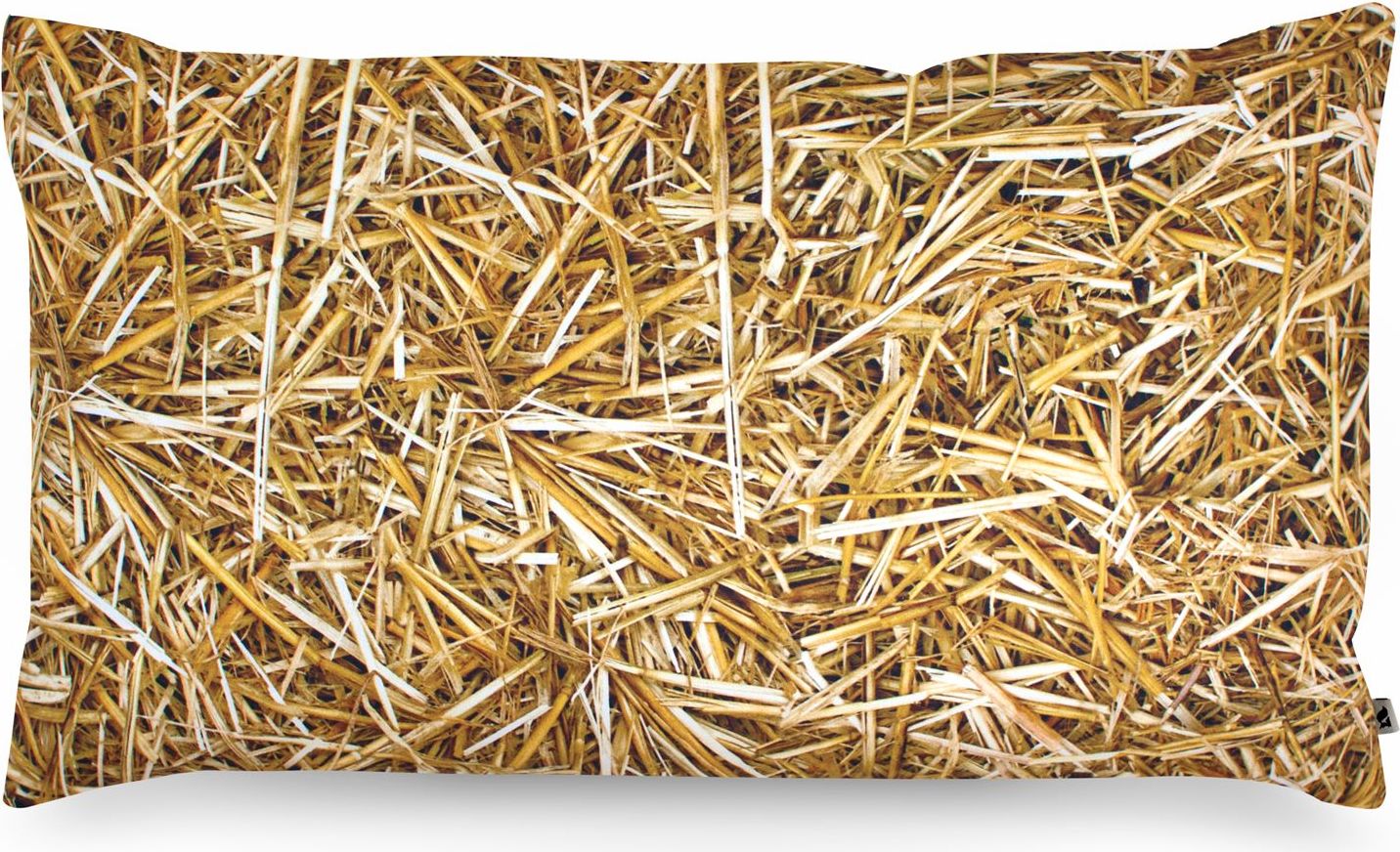 Poduszka z wypełnieniem z łusek gryki Foonka 50 x 30 cm słoma