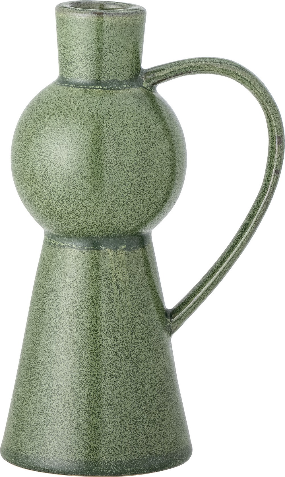 Świecznik na klasyczną świecę Fija 18 cm zielony