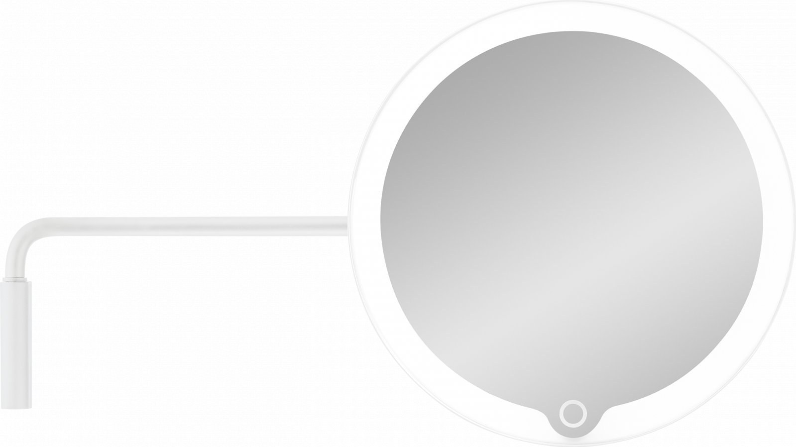 Lusterko kosmetyczne Modo białe LED montowane na ścianie