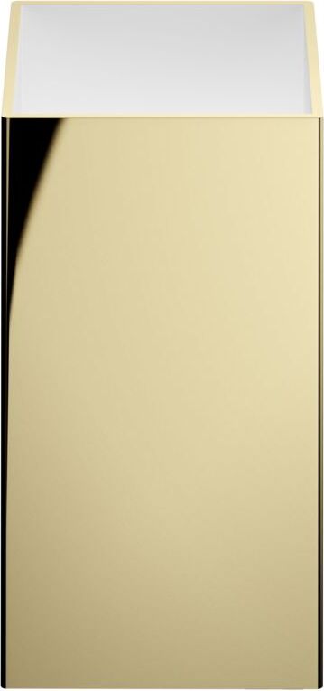 Pojemnik łazienkowy Corner 8 cm złoty