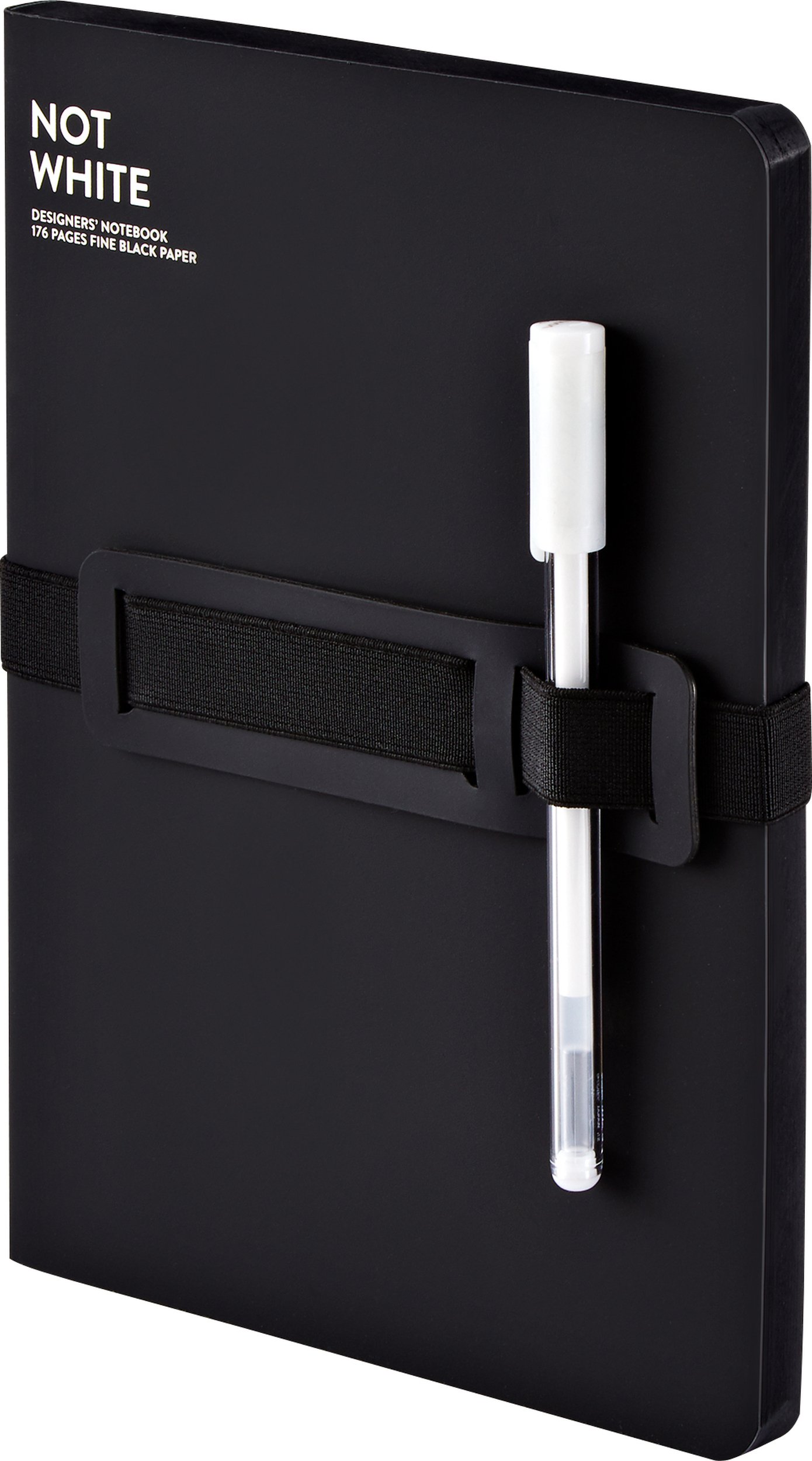 Notes gładki Not White L 144 strony czarny 120 g/m²