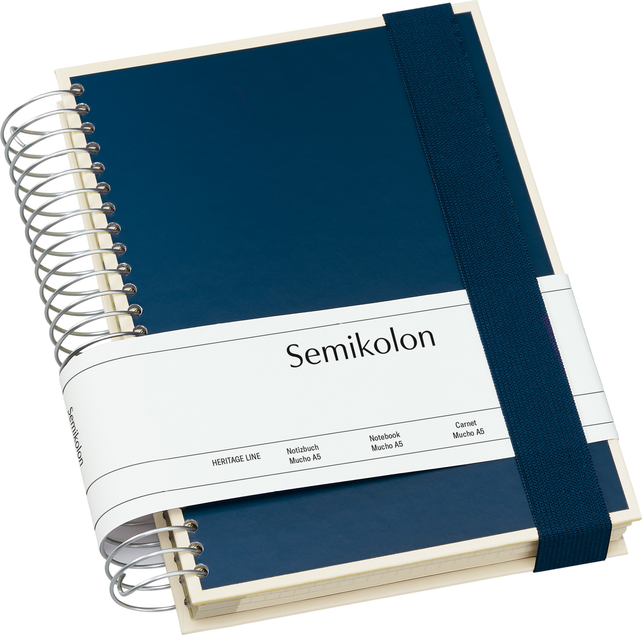 Notes Die Kante Mucho A5 spirala 3 w 1 granatowy