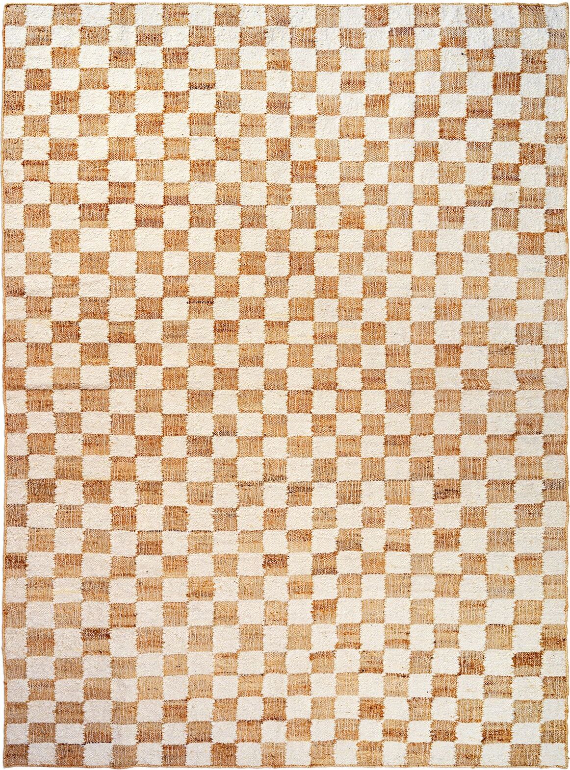 Dywan Check 200 x 300 cm złamana biel