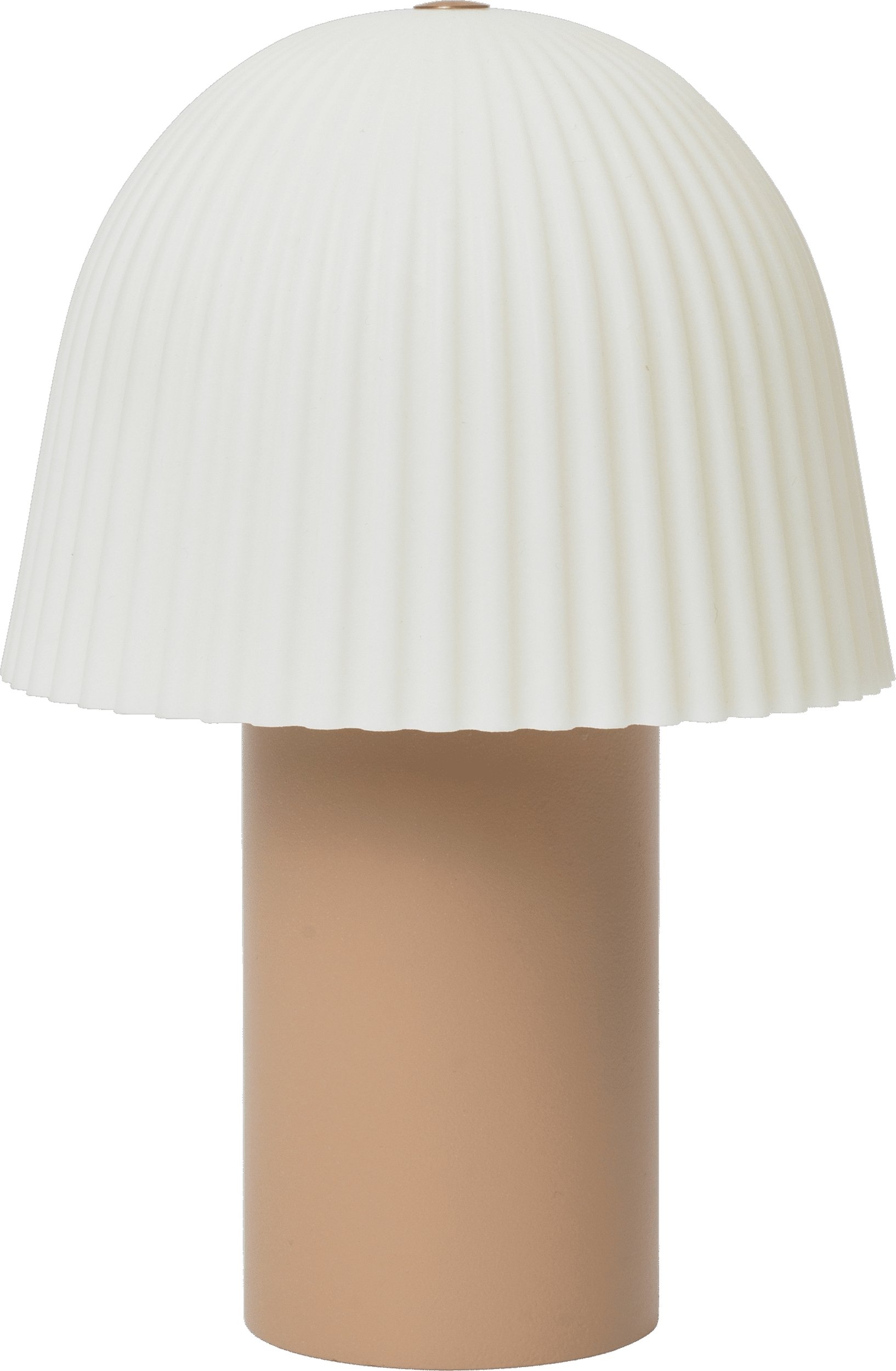 Lampa stołowa bezprzewodowa Frill 22 cm biało-różowa