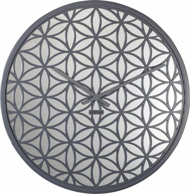 Zegar ścienny Bella Mirror szary