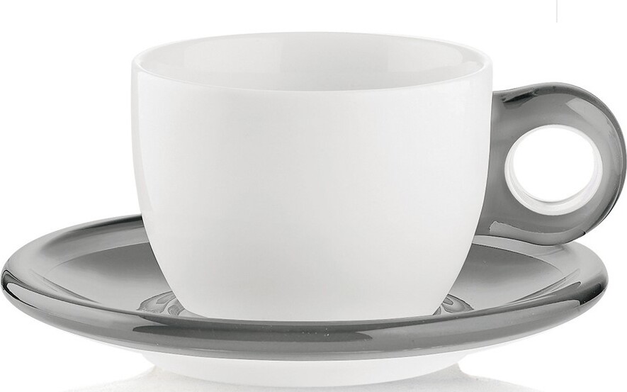 Filiżanki do herbaty Gocce szare 2 szt.