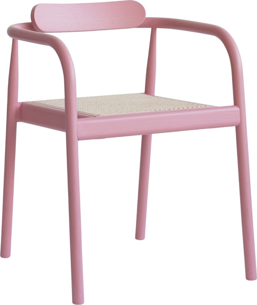 Krzesło Ahm różowe