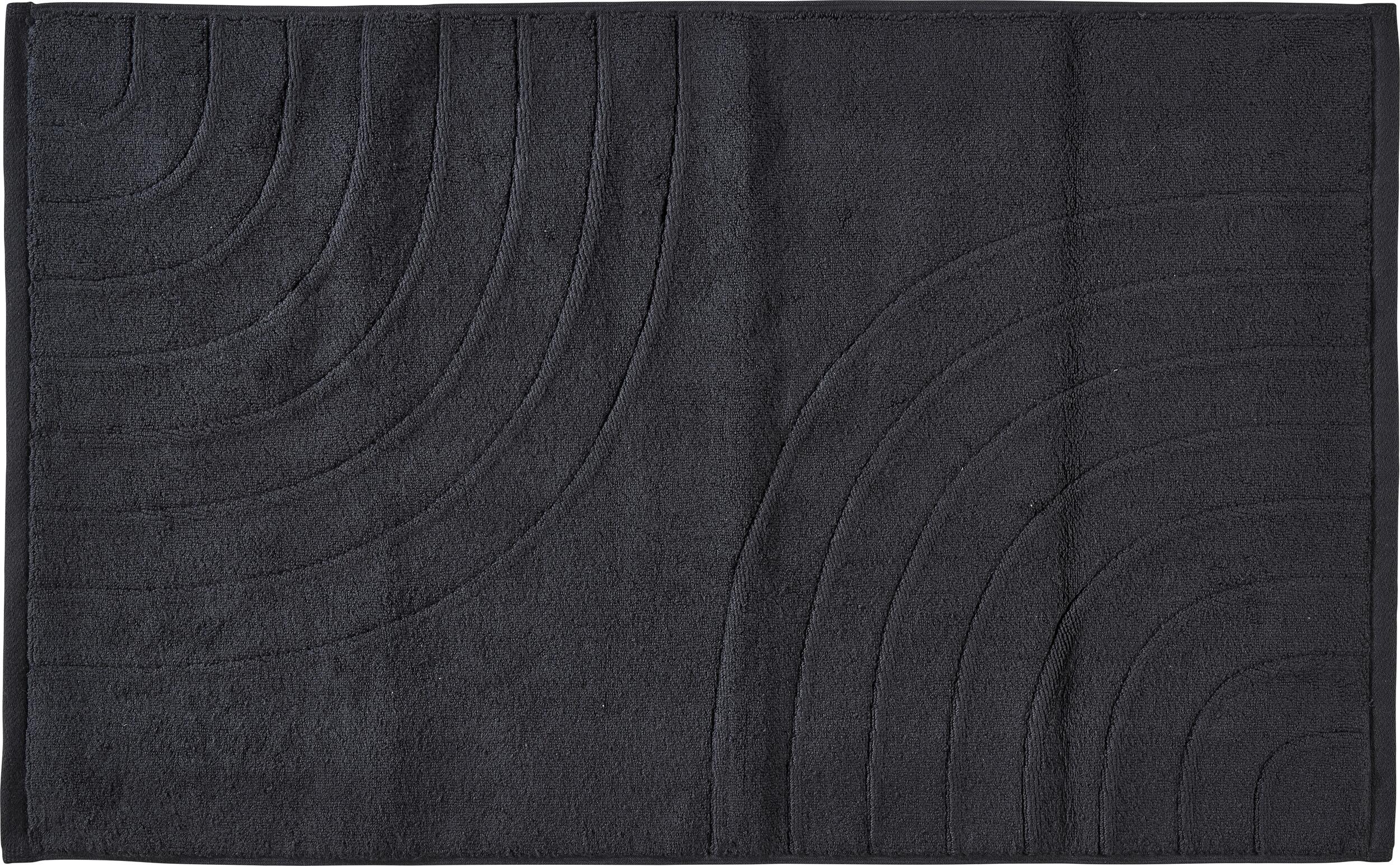 Mata łazienkowa Time 80 x 50 cm czarna