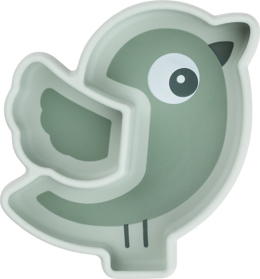 Talerzyk z przyssawką Birdee zielony