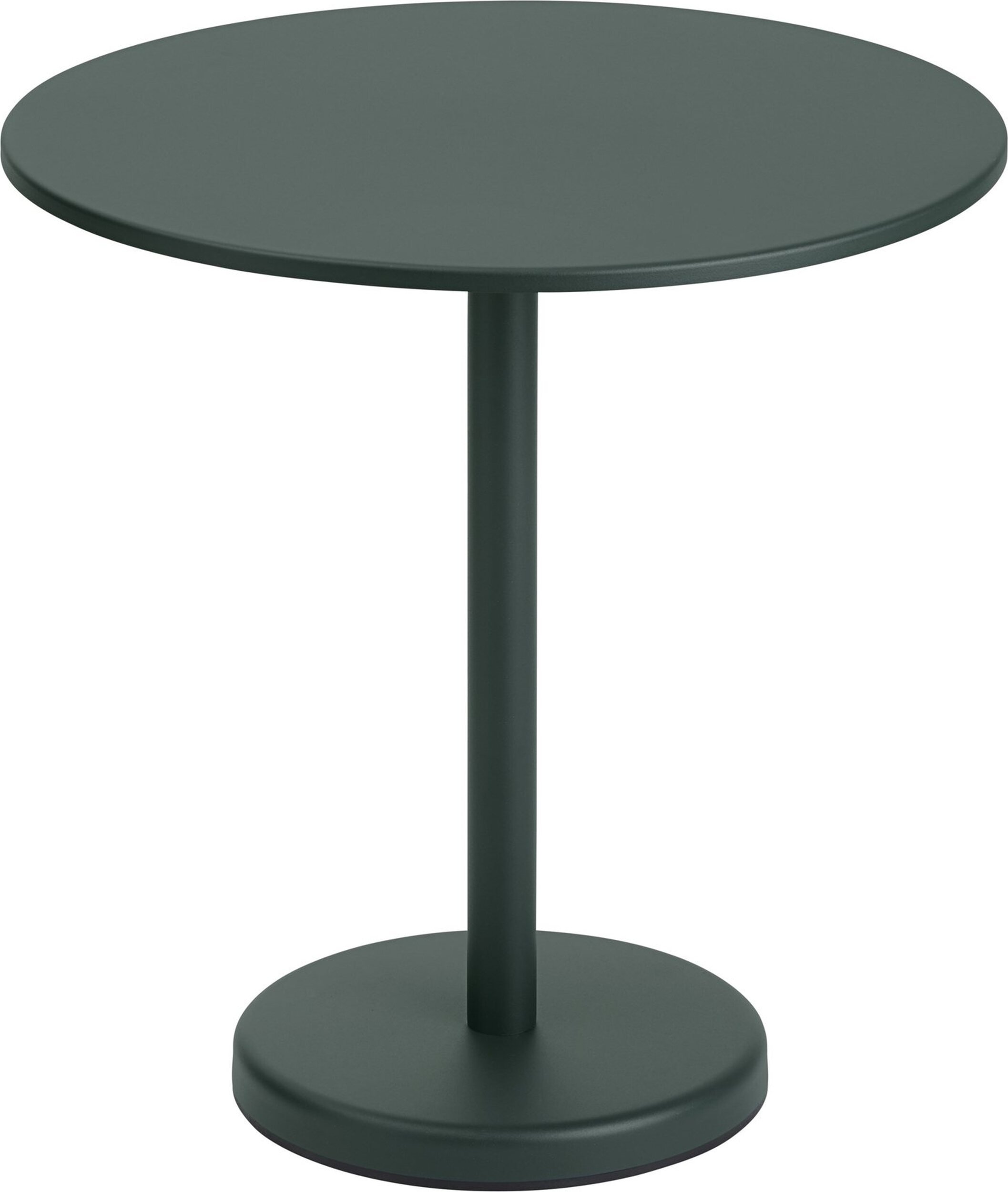 Stolik kawowy Linear okrągły 70 x 73 cm ciemnozielony