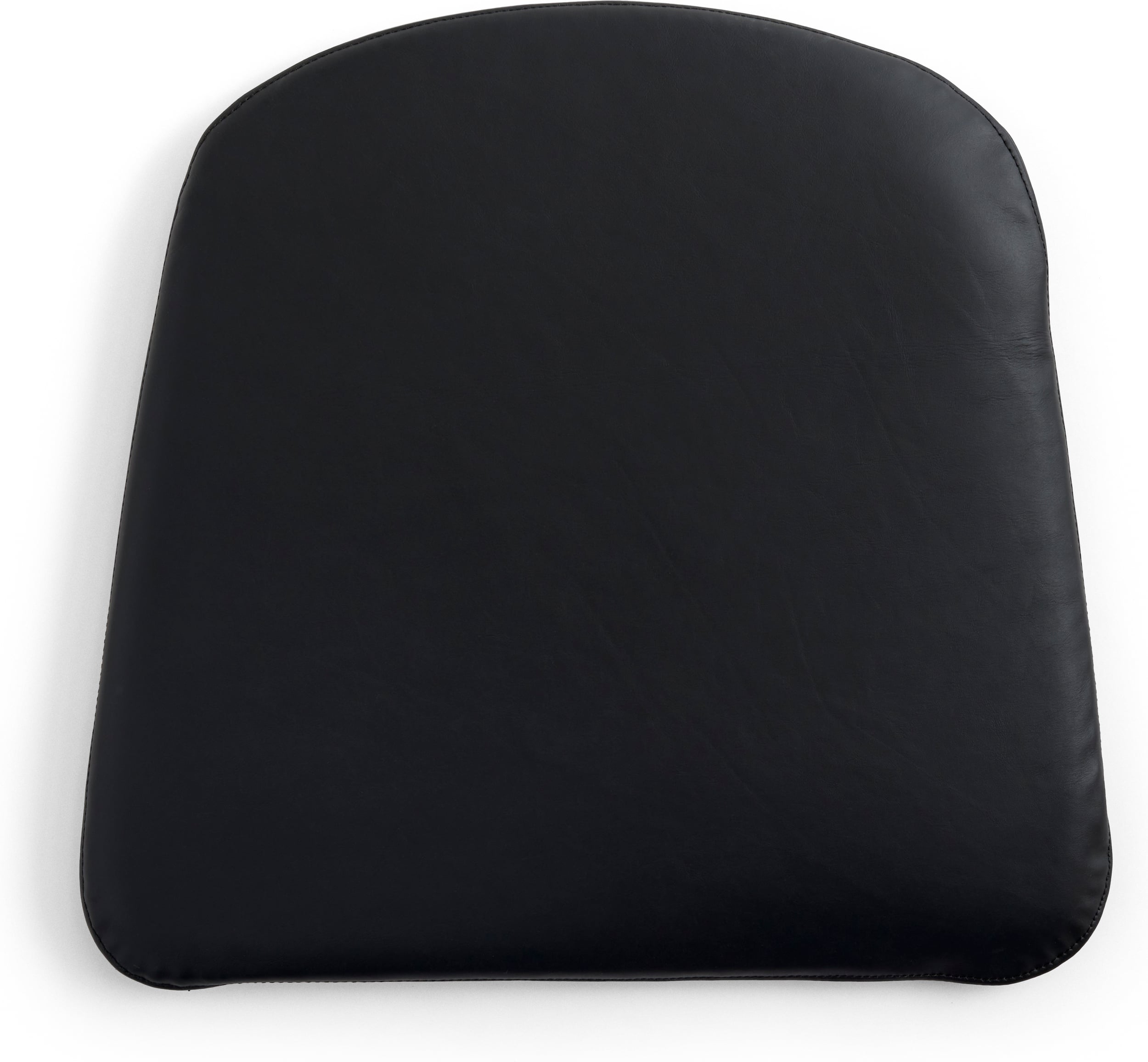 Poduszka na krzesło J-series 43 x 40 cm czarna skórzana