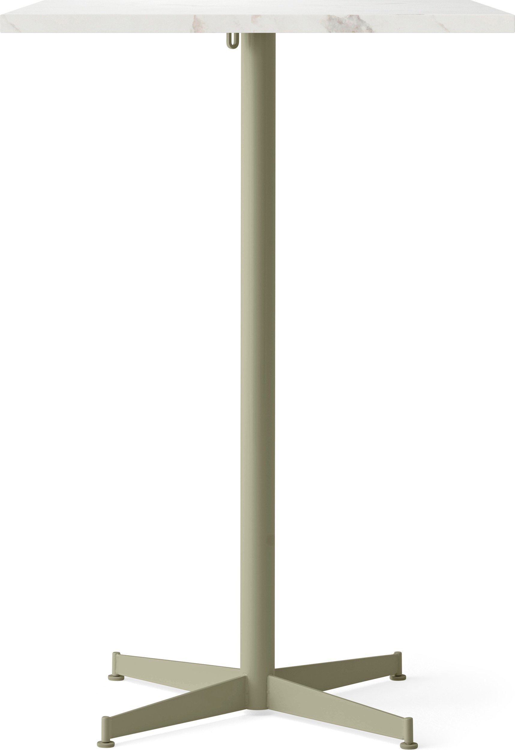 Stół barowy z oliwkową podstawą Nook Star Base Estremoz kwadratowy 103 cm