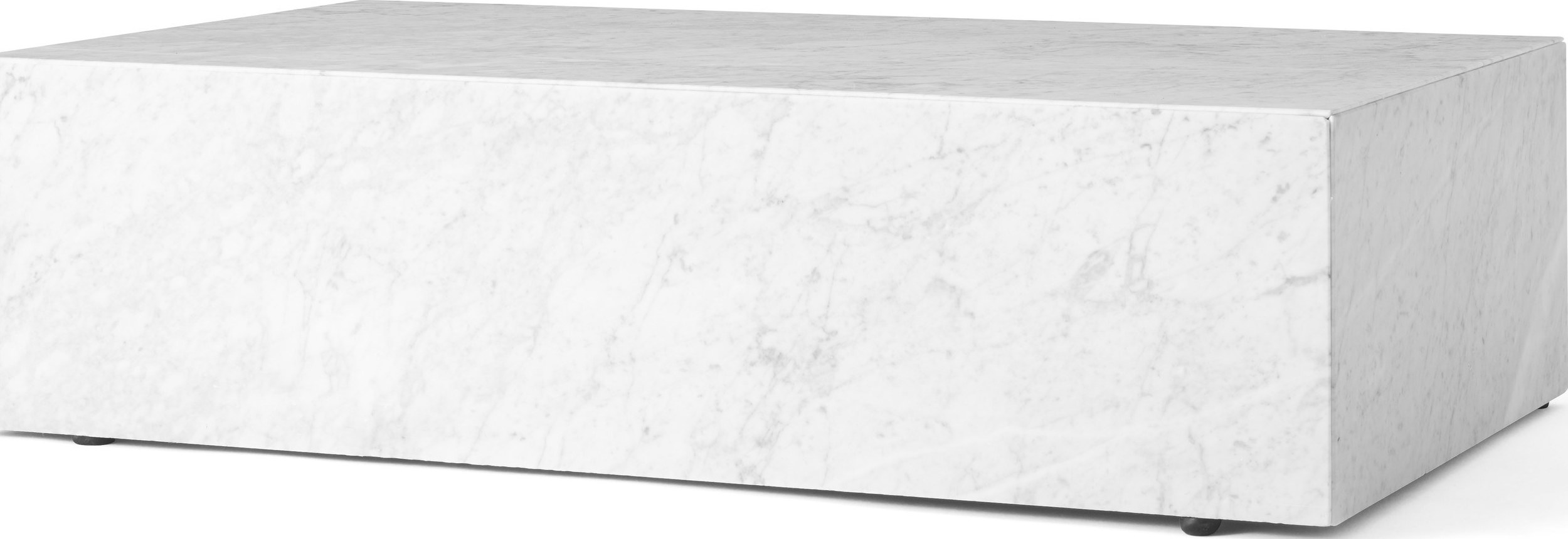 Postument marmurowy Menu niski biały marmur