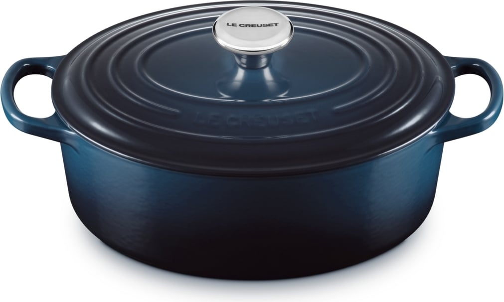 Brytfanna Signature owalna 27 cm granatowa