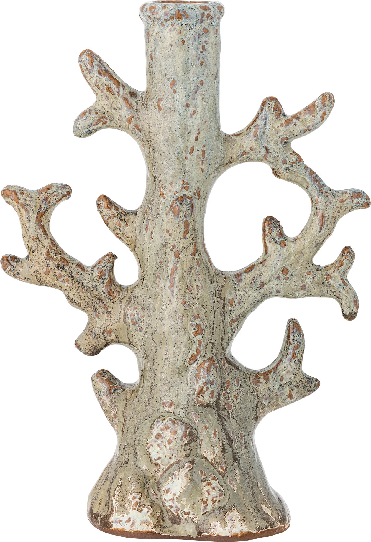 Świecznik na klasyczną świecę Bridget 23 cm niebieski