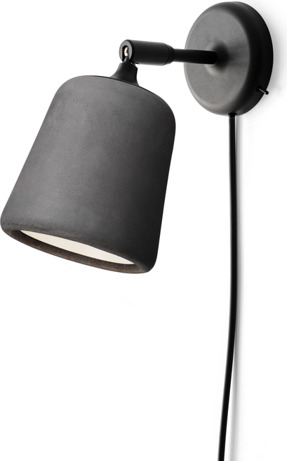 Kinkiet Material ciemnoszary betonowy