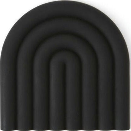 Podstawka pod gorące naczynia Rainbow 15 x 15 cm czarna