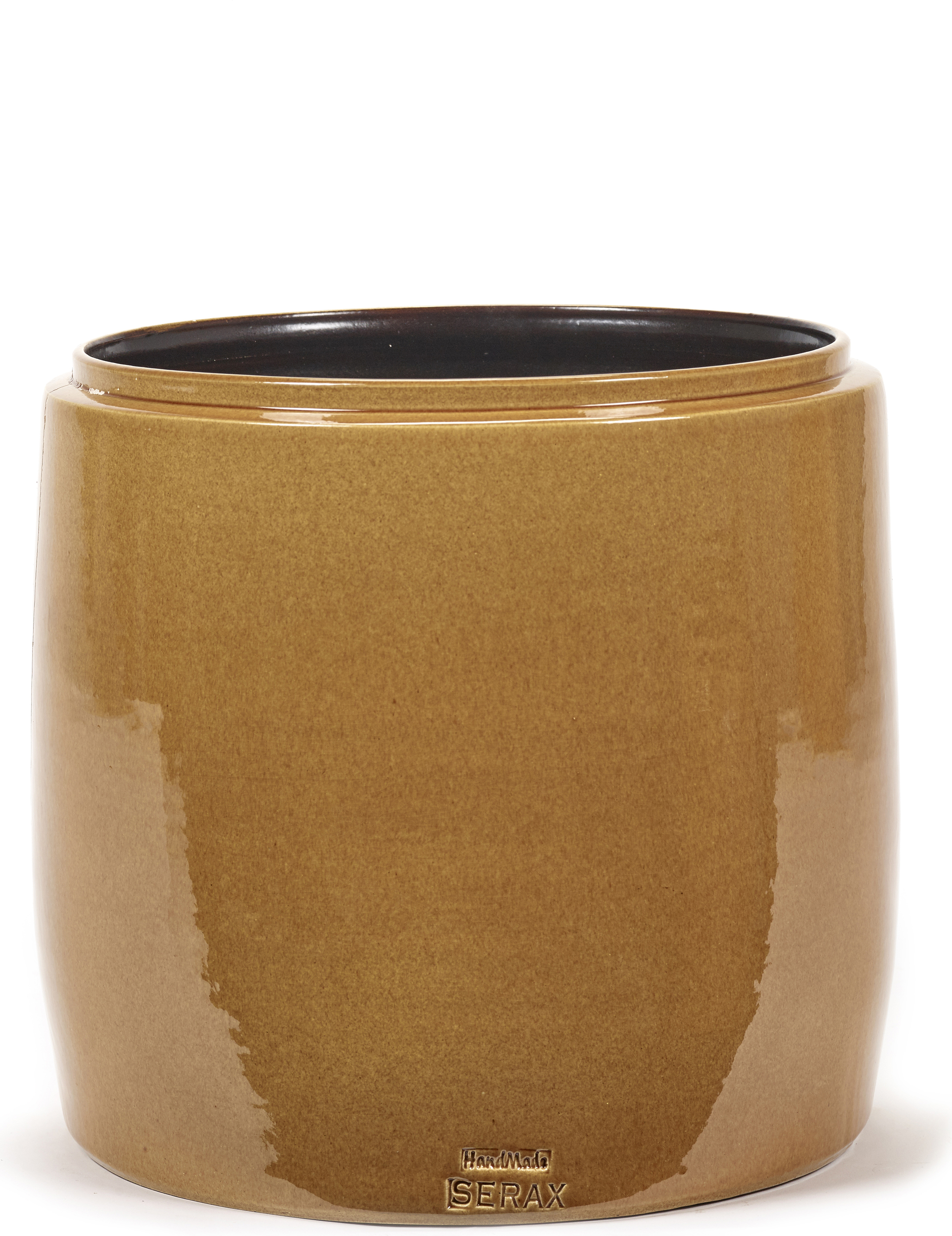 Osłonka na doniczkę Glazed Shades 26 cm miodowa