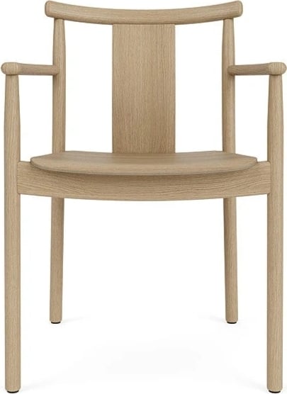Krzesło Merkur naturalny dąb z podłokietnikami