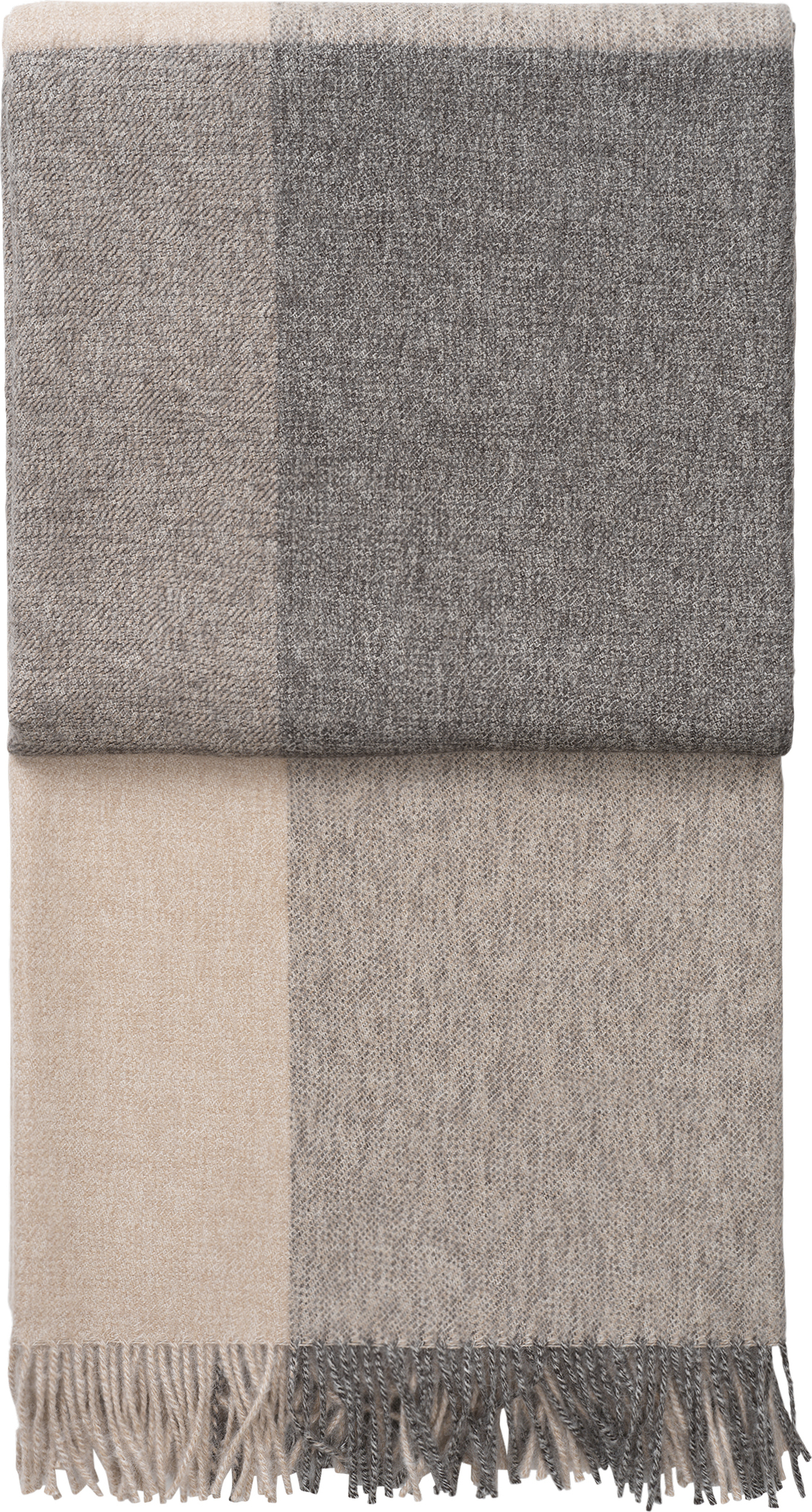 Koc Blocks 130 x 190 cm beżowo-szary