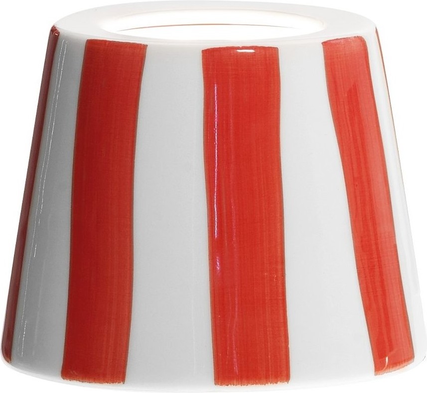 Abażur do lampy Poldina czerwony ceramiczny