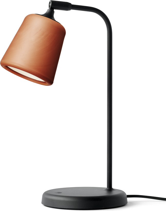 Lampa stołowa Material 45 cm terakota
