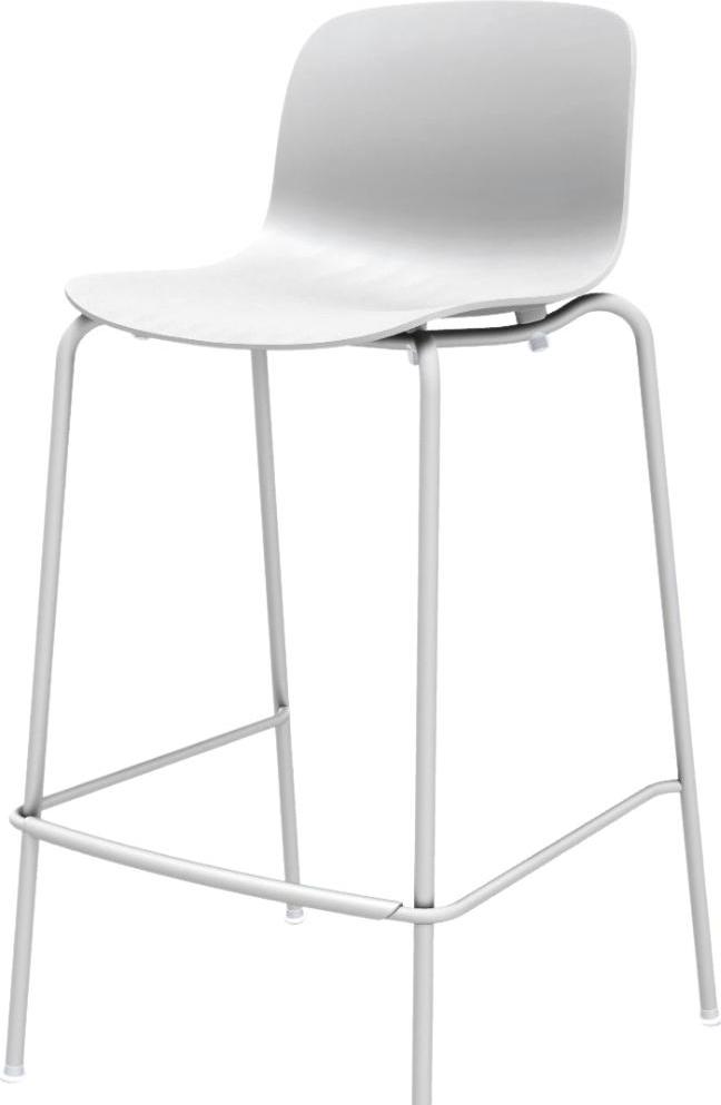 Stołek barowy Troy 92 cm biały