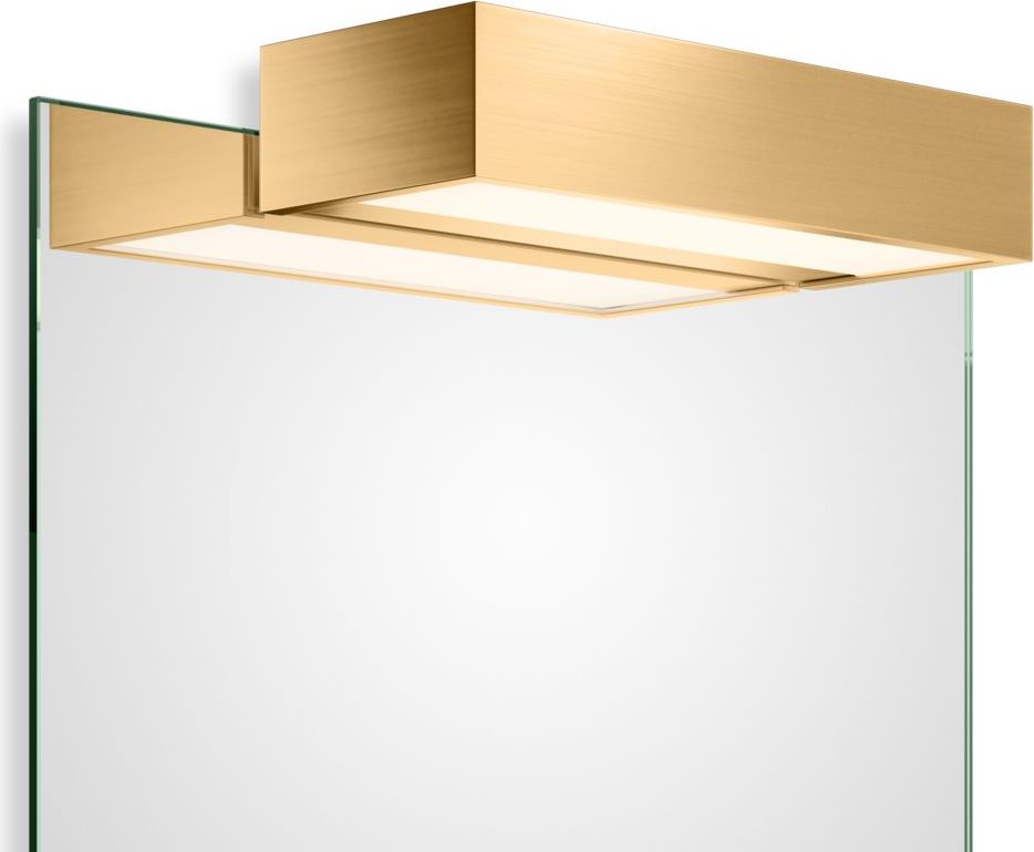 Lampa nad lustro Box Clip On LED 25 cm złoty mat
