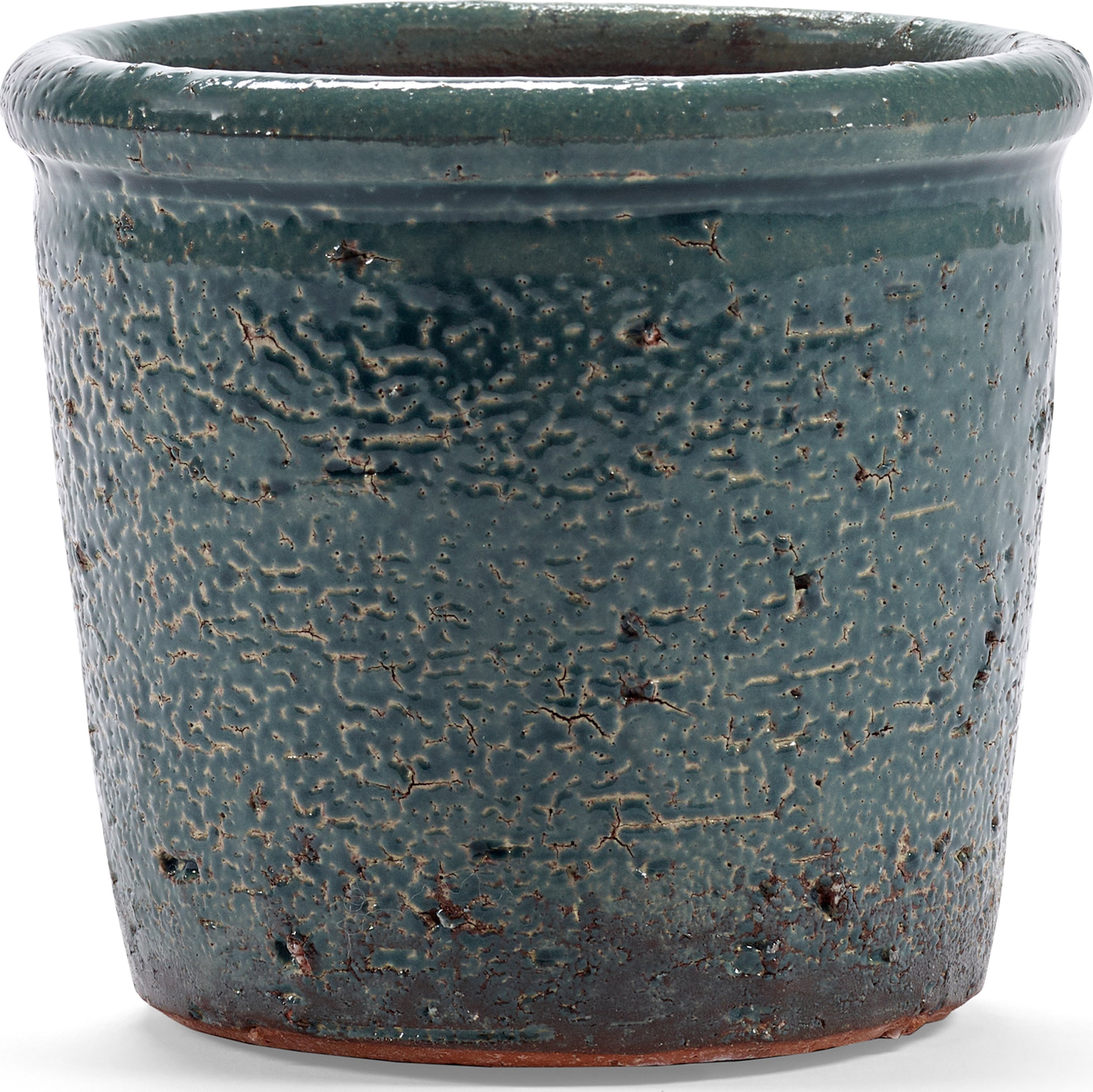 Doniczka Glazed Shades 13,5 cm niebieska