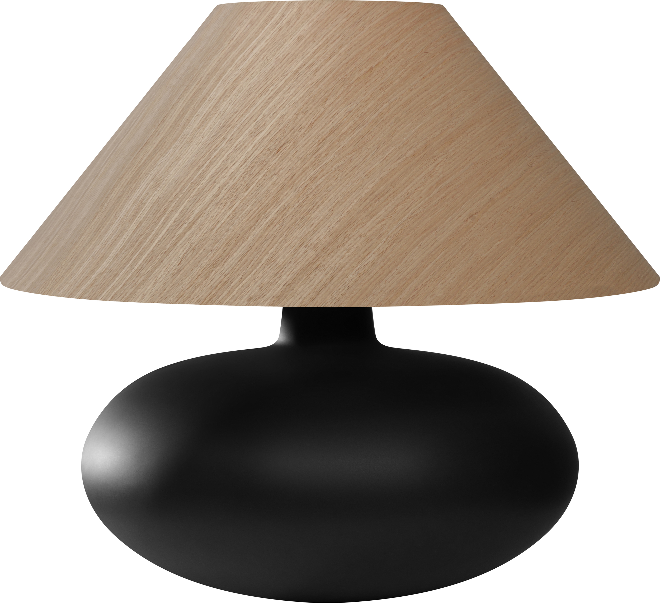 Lampa stołowa Sawa Natur jasny dąb nietransparentna podstawa