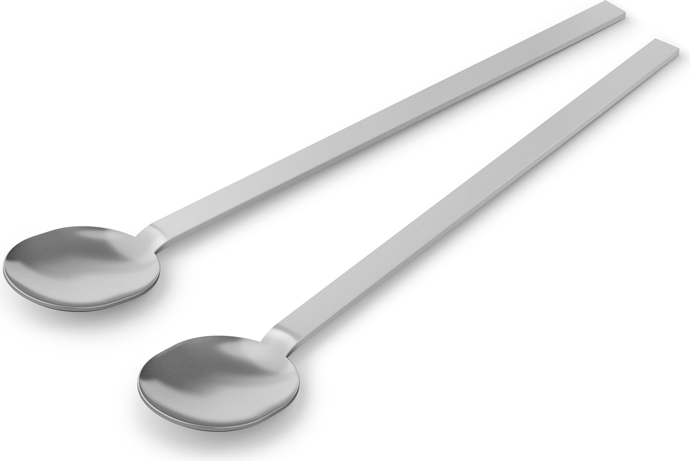 Łyżeczki do latte macchiato Menoa 2 szt. stal matowa